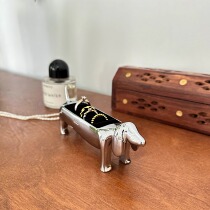 Dachshund Ring Holder Cartoon Creative Jewelry Box Stand Storage Display Stand Cute Small Exquisite Gift Desktop Ornament