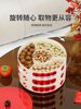 Peace and Joy Rotating Fruit Plate 2025 New Model Multifunctional Living Room Tea House Household Fruit Snack Dried Fruit Storage Box