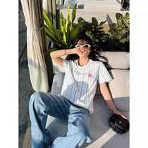 (MM Customer Service: V17358) Xiaoxiao’s 6 men’s and women’s shirts trendy classic striped shirts with short letters