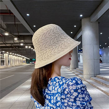 Double-Sided Breathable Fisherman Hat for Women, Cotton and Linen Sun Hat, Lightweight Hollow-Out Bucket Hat, Sun Protection Hat, Versatile Casual Hat