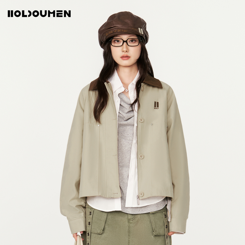 Holdoumen26 Autumn Daily Series Back Slit Barn Jacket