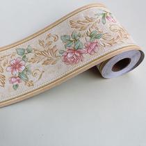 Self-adhesive European 3D three-dimensional waistline living room bedroom bathroom tile waterproof wall sticker wall skirt sticker