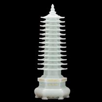 Wenchang Tower copper ornaments 13th floor 13th floor living room desk student home decoration resin wood crafts