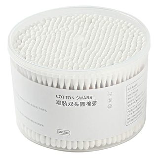 Double-ended cotton swabs for ear makeup use, disposable