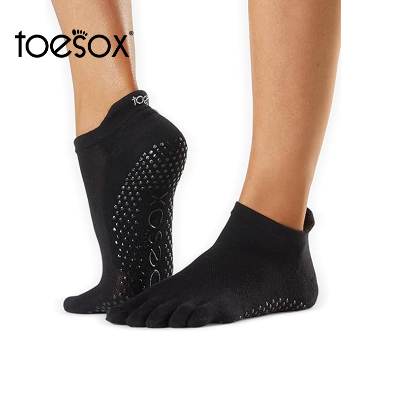 Toesox Yoga Socks Professional Non-Slip Socks Pilates Dance Non-Slip Particle Five-Toe Socks Fitness Sports Rise