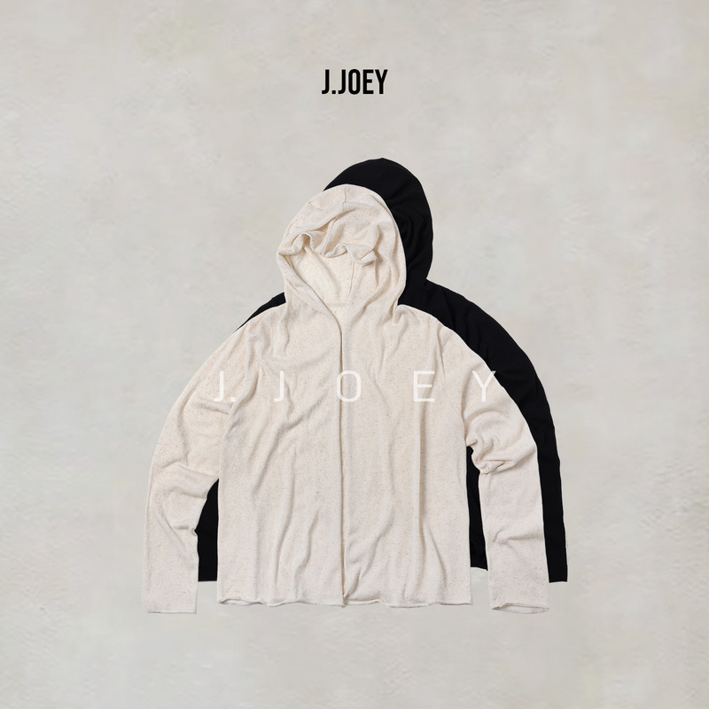 J.Joey “Air Conditioning Shirt” Lightweight and Breathable Tencel Linen Hooded Versatile Casual Jacket 0966