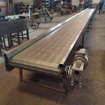 Plastic table material chain plate turning machine NYN line hall restaurant plate recycling straight curved conveyor belt water transfer trough chain plate delivery