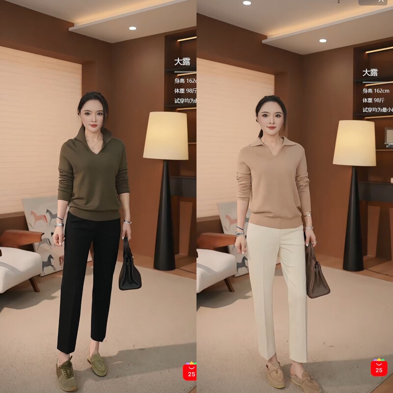 (One New Model Every Three Years) Satin Waistband Cropped Tailored Cigarette Pants/Can Be Worn in Spring, Autumn, and Winter Cl5823-Nt (One New Model Every Three Years) Satin Waistband Cropped Tailored Cigarette Pants/Can Be Worn in Spring, Autumn, and Winter Cl5823-Nt