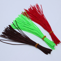 Fishing rod with a little rope a little rope a big thing a main line reinforced line protection a little red rope a high-density hand rod head a rope rod tip