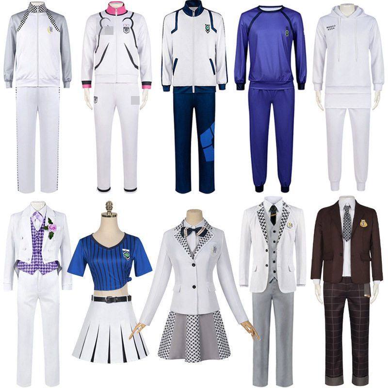 2025新款蓝色监狱cos女服男长袖西服外套套装运动cos服装外贸服饰_Cosplay女装_淘宝游戏网