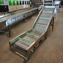 Chain plate conveyor hole OUS conveyor vegetable climbing machine cleaning and drying assembly line plate chain conveyor flush conveyor slope elevator
