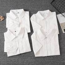 Japanese JK uniform (accordion pleat shirt) milky white sweet versatile student uniform commuting graduation season shirt