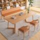 All solid wood desk home living room double study table simple large board desk solid wood long table desktop computer table