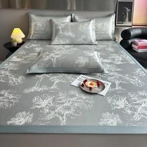 Summer fitted sheet for babies foldable ice silk mat summer soft mat rattan mat machine washable for children household double