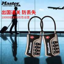 Master Customs Lock Overseas Travel Trolley Lock Luggage Bag Padlock Student 4-Digit TSA Code Lock