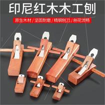 Boutique Indonesian red woodworking planer mahogany planer hand planer planer knife handmade DIY woodworking planer carpenter tool