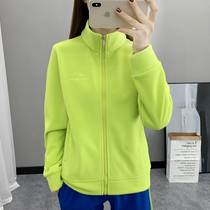 Autumn and Winter Outdoor Womens Fleece Jacket Polar Fleece Cardigan Jacket Zipper Casual Warm Solid Color Mountaineering Top