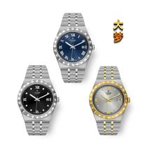 (Xiaowu Shepin) Royal Series 38mm Dial Automatic Mechanical Gold Diamond Engraved Fashion Men’s Watch M28500M2