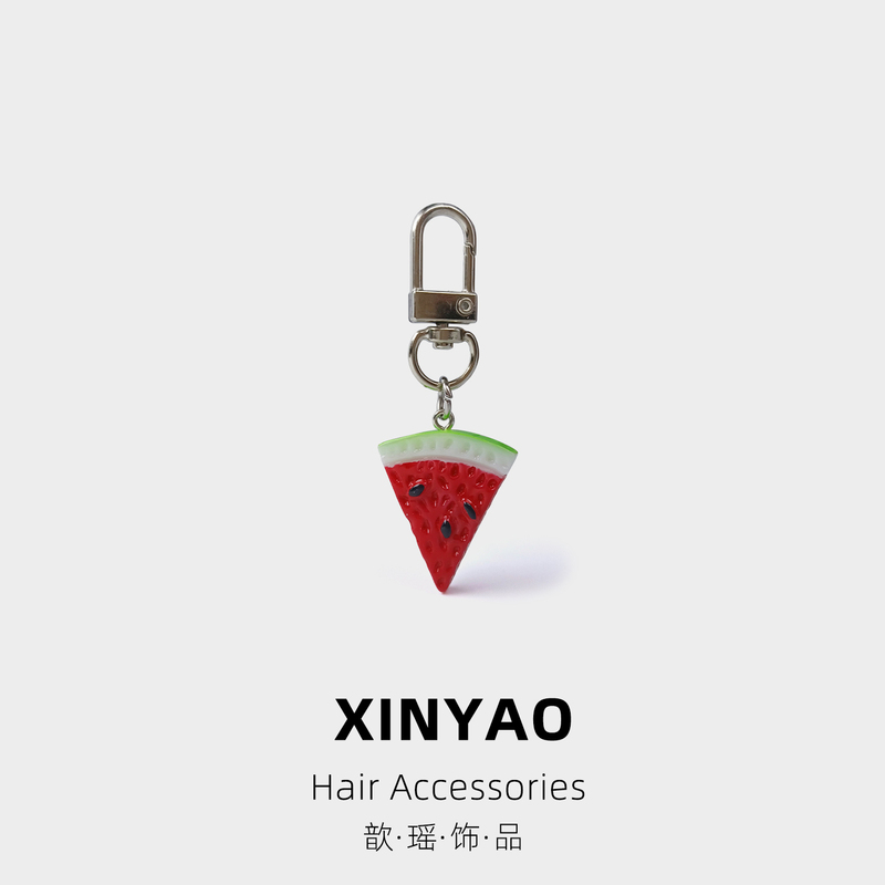 Simulated Watermelon Slice Keychain Pendant Resin Simulated Fruit Watermelon Small Creative Personalized Bag Pendant Simulated Watermelon Slice Keychain Pendant Resin Simulated Fruit Watermelon Small Creative Personalized Bag Pendant