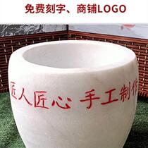 Hand-made glutinous rice cake making tool mochi rice cake wooden hammer stone mortar old-fashioned chili punching commercial large size
