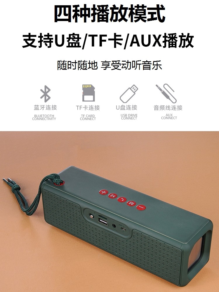 German Berlin Sound High-Quality Mini Bluetooth Speaker with Heavy Bass, Wireless Car Speaker with High Volume