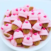 10 Pcs New Cute Resin Cartoon Ice Cream Flat Back Cabochon S