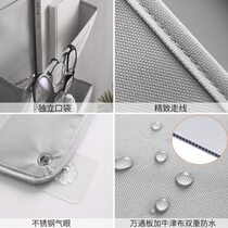 Cross-border supply simple fabric storage bag bedroom storage wardrobe door back pocket wall-mounted storage bag
