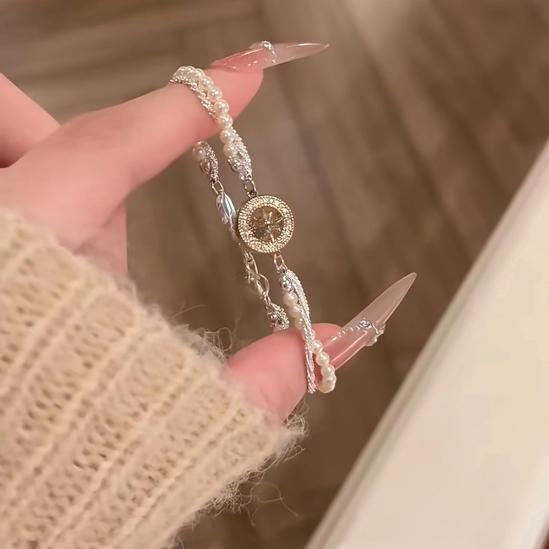 Chief Fanous Mask Pearl Bracelet for Women, Light Luxury, High-End Feel, Niche Design, Unique and Versatile Jewelry