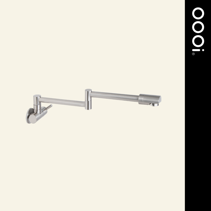 【Oooi】Minimalist Kitchen Soup Pot with Foldable, Rotating, Telescopic Single Cold Water In-Wall Faucet Bfc037 【Oooi】Minimalist Kitchen Soup Pot with Foldable, Rotating, Telescopic Single Cold Water In-Wall Faucet Bfc037