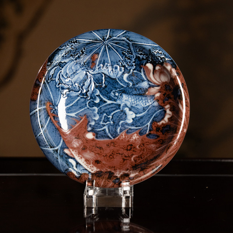 Changhuaitang丨Guanhe teapot (16.5cm) Jingdezhen pure hand-painted household tea set cht193