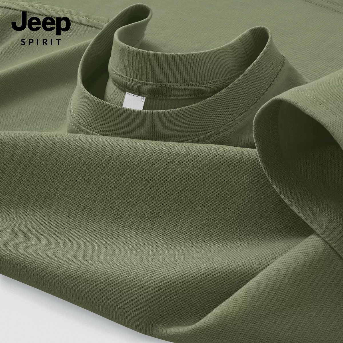JEEP SPIRIT Jeep, хлопковая летняя футболка с коротким рукавом, новая коллекция