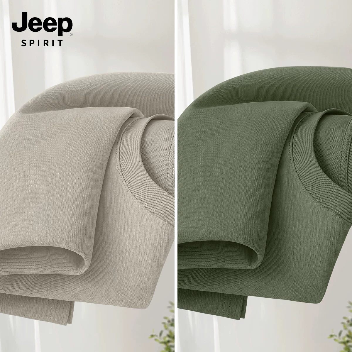 JEEP SPIRIT Jeep, хлопковая летняя футболка с коротким рукавом, новая коллекция