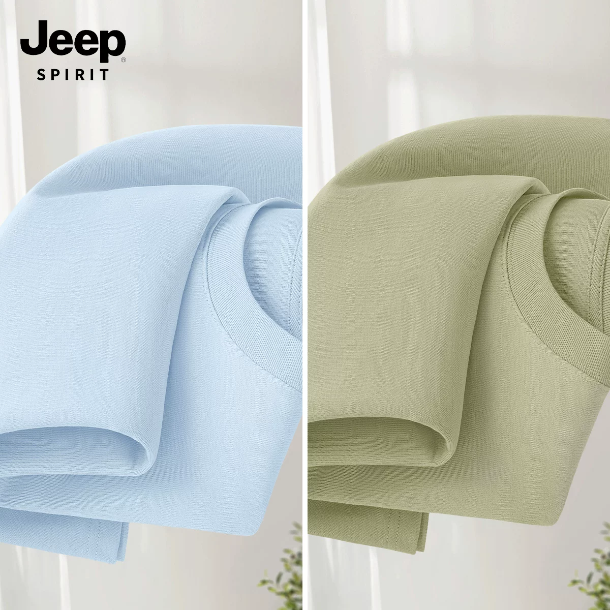 JEEP SPIRIT Jeep, хлопковая летняя футболка с коротким рукавом, новая коллекция