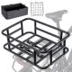 Bicycle basket rear basket bicycle iron rear rack with inner liner and thick border bicycle accessories