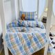 Class A students' complete cotton three-piece set 100 wash cotton single quilt cover bed sheet hat dormitory bedding