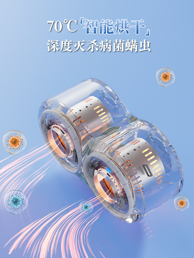 Little Swan Double-Cabin Mini Washing Machine for Underwear, Fully Automatic Small Household Sock Washing Machine with Washing and Drying Functions