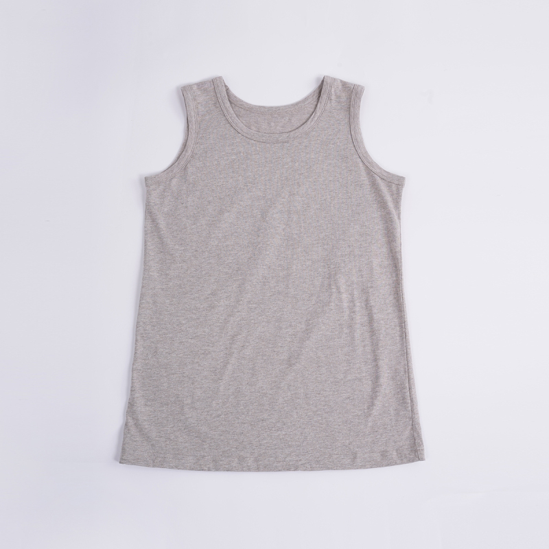 Ikigai Simple Pure Cotton Sleeveless Vest for Women Spring and Summer Round Neck Loose Versatile Basic Base Shirt