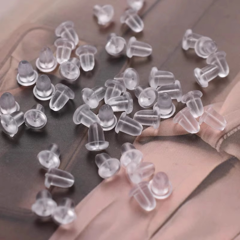 イヤリングキャッチ、イヤリング、200個、透明シリコン製イヤリングキャッチ、イヤースタッド、落下防止イヤリング、イヤーキャップ、イヤークリップ、滑り止め。