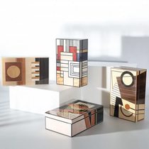 Modern simple exotic totem decorative storage box model house creative jewelry box bedroom jewelry box storage ornaments