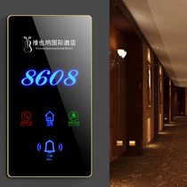 Galliton touch doorbell switch panel hotel door display KTV door number gold edge electronic door number