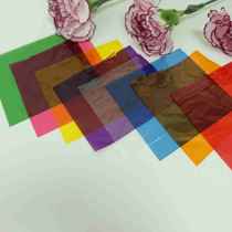 Transparent colored cellophane handmade Christmas gift material glossy paper 24g colored cellophane