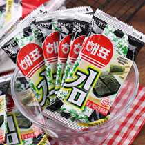 Korean imported snacks Haipiao Hai Piao ready-to-eat grilled seaweed and seaweed slices 16g*4 packs of sushi bibimbap casual snacks