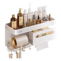 Cabei Hair Dryer Storage Rack No Punch Bathroom Hair Dryer Hanger Dyson Hair Dryer Bracket Bathroom Storage Rack