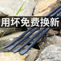 Multi-functional crowbar special steel flat head thickened crowbar heavy-duty crowbar steel solder warping tool crowbar reinforcement rod