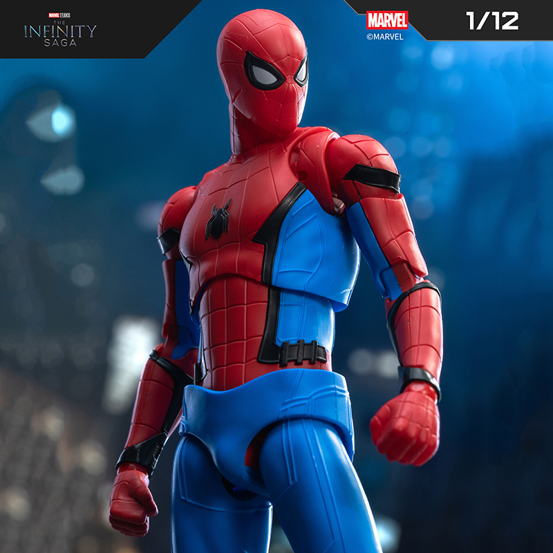 Fondjoy Genuine Marvel Spider-Man Figure Classic Red and Blue Stark Armor Building Block Doll Toy Fondjoy Genuine Marvel Spider-Man Figure Classic Red and Blue Stark Armor Building Block Doll Toy
