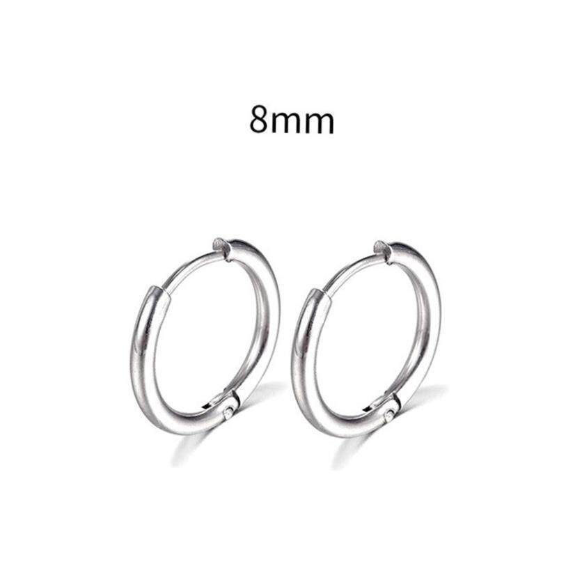 Small Stainless Steel Hoop Earrings Surgical Steel - Taobao product photo 6