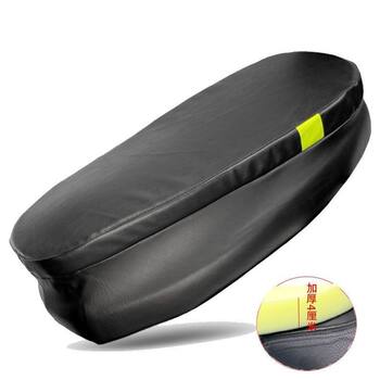 Electric Vehicle Seat Cushion, Thickened and Elevated Sponge Seat Cover, Rainproof, Sunproof, Suitable for All Seasons, Shock-Absorbing Soft Cushion for Electric Motorcycles