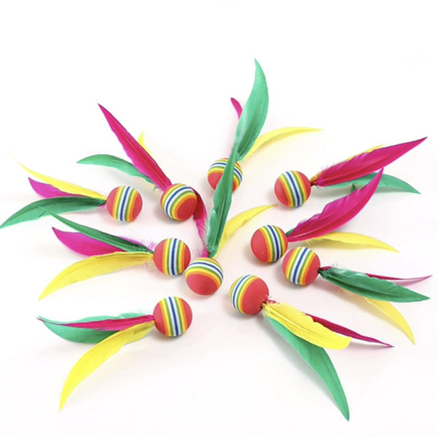 5/10/20 Pieces Set, Three-Feather Shuttlecock, Children's Entertainment Three-Feather Shuttlecock, High-Elasticity Three-Feather Shuttlecock