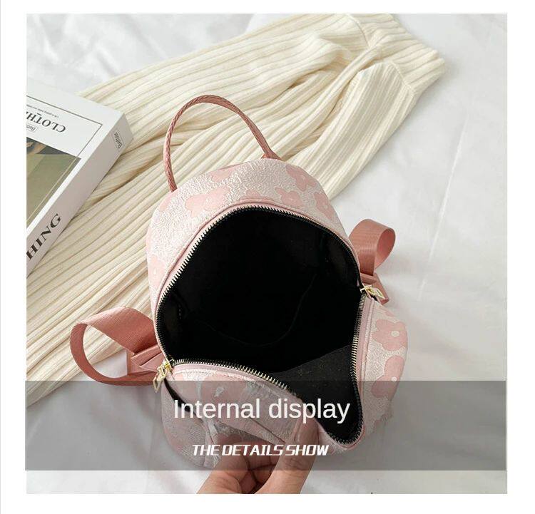 рюкзак pu leather shoulder mini small backpack multi-function ladie No brand