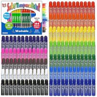 [Kwik Stix Solid Tempera Paint Sticks， 144 Colors， Washabl]